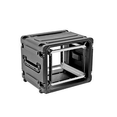 [3SKB-R08U20W] Gabinete Plástico Móvil con Amortiguador con Rack de 19", 8 Unidades.