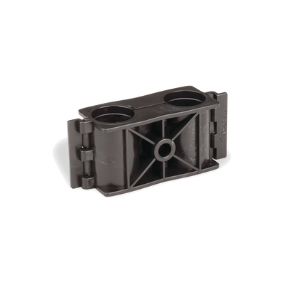 [L4CLICK] Sujetador de Doble Click para Cable Coaxial de 1/2 Pulgada - Paquete de 10 Piezas