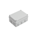 Caja de derivación de PVC Auto-extinguible con 10 entradas, tapa atornillada, 150x110x70 MM, Para Exterior (IP55)