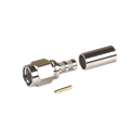 Conector SMA Macho Inverso, de Anillo Plegable para RG-58/U, Niquel /Oro /Teflón.