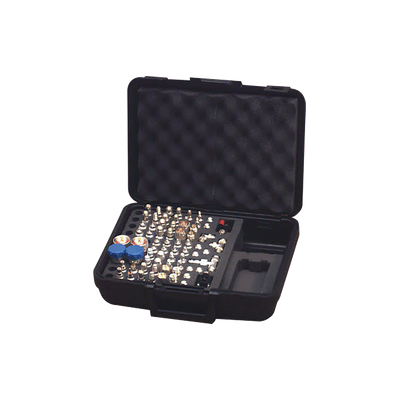 [RFA-4020] Mega Kit de adaptadores UNIDAPT de 70 piezas, en conjunto todos los del RFA-4019 y RFA-4023-01 en un solo estuche con bisagras