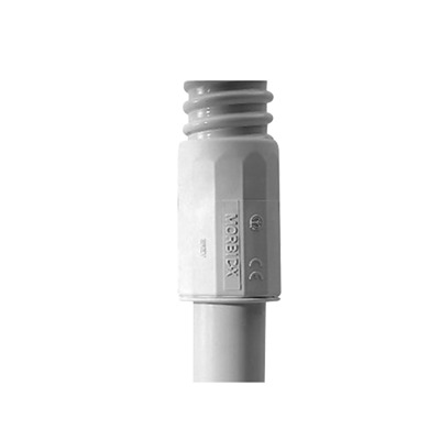 [DX-43-440] Conector (Racor) de tubería rígida a tubería flexible (Diflex), PVC Auto-Extinguible, 40 mm, IP65