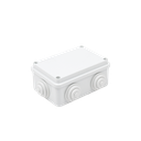 Caja Estanca de PVC Para Derivación y Conexión, 6 Entradas, Tapa Atornillada, 120x80x50 mm (Área interna), Uso Exterior IP55, Material que no Propaga el Fuego y Libre de Hálogenos