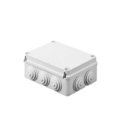 [GW-44-011] Caja Estanca de PVC Para Derivación y Conexión, 14 Entradas, Tapa Atornillada, 460x380x120 mm (Área interna, Uso Exterior IP55, Material que no Propaga el Fuego y Libre de Hálogenos