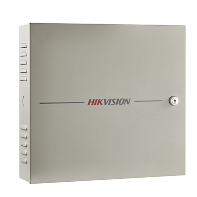 [DS-K2602T] Controlador de Acceso / 2 Puerta / 4 Lectores de Huella y Tarjetas / Integración con Video / 100,000 Tarjetas / Incluye Gabinete y Fuente de Alimentación 12Vcc/8A / Soporta batería de respaldo