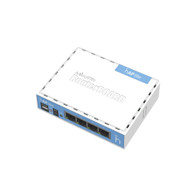 [RB941-2ND] (hAP Lite) 4 Puertos Fast Ethernet y  Wi-Fi 2.4 GHz 802.11 b/g/n