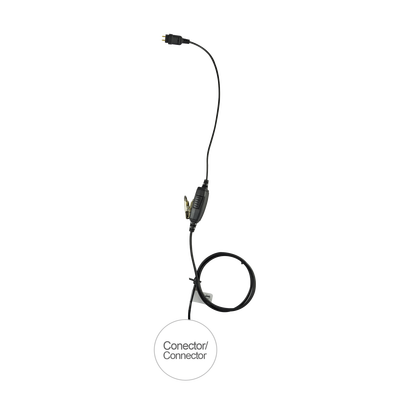 [E1-1W2HX131] Micrófono de 1 cable serie LOC para Hytera PD606 / X1p / X1e / Z1p