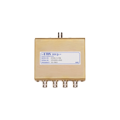 [2304-1/2A] Divisor de Potencia EMR de 4 Vías, 30-960 MHz, 0.5 Watt, Conectores BNC Hembra.