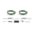 Kit de Puesta a Tierra con dos Jumpers 6 AWG y Barra de Conexiones de 20 Orificios, para Rack de 19in