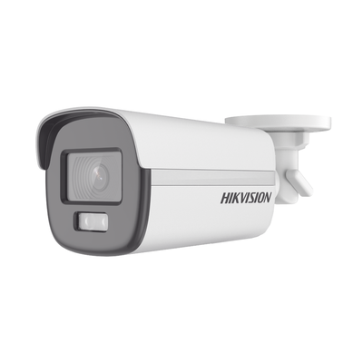 [DS-2CE12DF0T-F] Bala TURBOHD 2 Megapixel (1080p) / Imagen a Color 24/7 (ColorVu) / Lente 3.6 mm / METAL / Luz Blanca 40 mts / Exterior IP67 / TVI-AHD-CVI-CVBS / dWDR