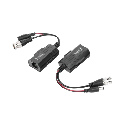 [TT101PVTURBO] Kit de transceptores activos con conector para alimentación (12V/24Vcc/AC) TurboHD para aplicaciones de video por UTP Cat5e/6 en HD. Distancia de hasta 150 m en 4K