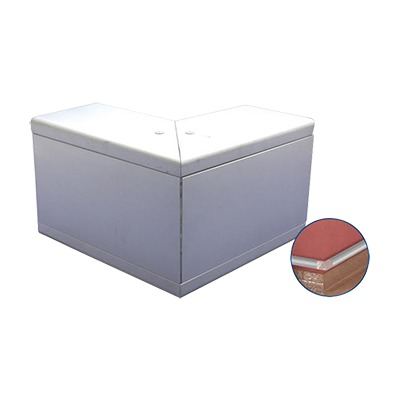 [INKA-100-EE] Esquinero exterior de aluminio,  para canaleta INKA100 (8110-80001)