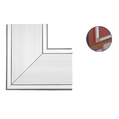 [INKA-151-L] Accesorio en "L" de Aluminio,  compatible con canaleta INKA151