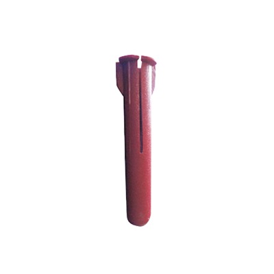Taquete de 1/4  plástico para fijar objetos con tornillo en muros y techos de concreto o superficies sólidas, compatible con tornillo TH10X de 10 x 1 1/2"  (1103-03100)