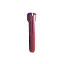 Taquete de 1/4  plástico para fijar objetos con tornillo en muros y techos de concreto o superficies sólidas, compatible con tornillo TH10X de 10 x 1 1/2"  (1103-03100)