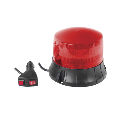 [XM-1535-R] Burbuja LED giratoria color rojo, 9 LEDs, montaje magnético