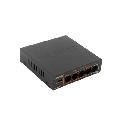 [FSD-504HP] Switch PoE+ 802.3af/at Distancia 250 m, 4 Puertos, 1 Puerto 10/100 de Uplink