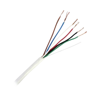 [92-62] Bobina de Cable de 152 Metros (500 Pies) de 6 x 20 AWG / Blindado / Color Blanco / Aplicaciones en Control de Acceso, Audio e Instrumentación
