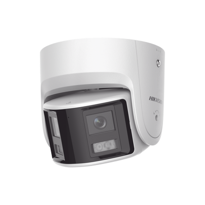 [DS-2CD2347G2P-LSU/SL(C)] [ PROTECCIÓN ACTIVA ] Turret IP Panorámica 4 Megapíxel / 2 Lentes 2.8 mm (180°) / Imagen a Color 24/7 (ColorVu) / PoE / WDR 130° / IP67 / ACUSENSE / Luz Estroboscópica y Alarma Audible / 30 mts Luz Blanca / Micro SD