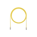 Cable de Parcheo TX6, UTP Cat6, Diámetro Reducido (28AWG), Color Amarillo, 0.91 Metros (3 Pies)