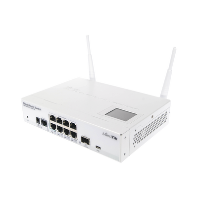 [CRS109-8G-1S-2HND-IN] Switch Inalámbrico 2.4GHZ 802.11B/G/N, 8 Puertos 10/100/1000Mbps, 1 puerto 1000BASE-X SFP
