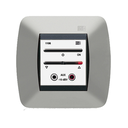 Módulo De Entrada Para Señal De Audio Auxiliar Con Encendido/Apagado Y Regulación De Volume, Color Blanco