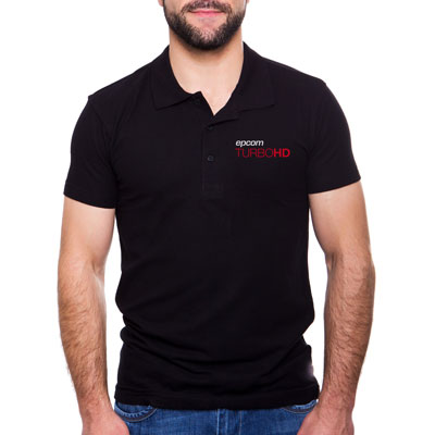 [PLATHDBM] Playera Tipo Polo Color Negro epcom TURBOHD