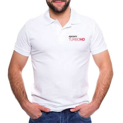 [PLATHDWM] Playera Tipo Polo Color Blanco epcom TURBOHD