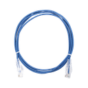 Cable de Parcheo Slim UTP Cat6 - 2 m Azul Diámetro Reducido (28 AWG)