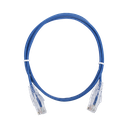 Cable de Parcheo Slim UTP Cat6 - 1 metro, Azul, Diámetro Reducido (28 AWG)