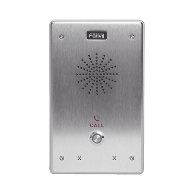[I12-N-01P] Intercomunicador IP, 2 líneas SIP, 2 relevadores con botón para llamada, anti-vandálico, IP65 e IK10, PoE