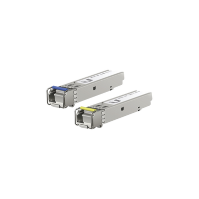 [UF-SM-1G-S] UFiber Módulo SFP, transceptor MiniGibic MonoModo 1.25 Gbps, distancia 3km, un conector LC, incluye 2 tranceptores