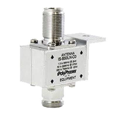 [IS-B50LN-C0] Protector Coaxial RF / 125-1000 MHz / 50 Ω / Conectores N Hembra / Bloqueo DC