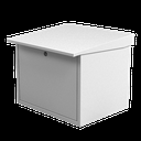 Gabinete para resguardo de baterías (hasta dos baterías PL110D12). Lámina Galvanizada.