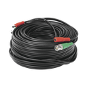 Cable Coaxial (BNC RG59) + Alimentación / SIAMES / 30 Metros (98.43 Pies) / 100% COBRE / Para Cámaras 4K / Uso Interior y Exterior