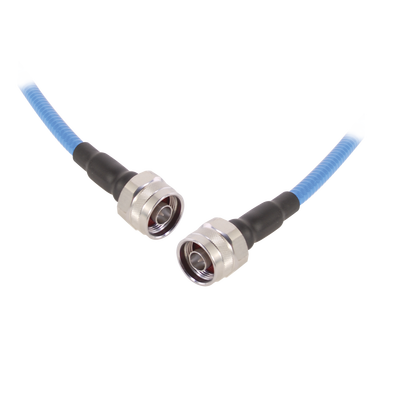 [P2-RFC-2072-39] Cable Flex SSP-250-LLPL (1/4 Diam.) de 1 Metro (3.28 Pies), Bajo PIM (?-155 dBc), Conectores N Macho a N Macho, 0-6 GHz.
