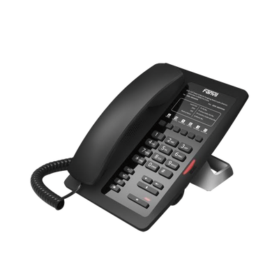 [H3F] Teléfono IP para Hotelería, profesional con 6 teclas programables para servicio rápido (Hotline), plantilla personalizable con PoE