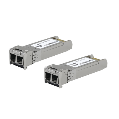 [UF-MM-10G] UFiber Módulo SFP+ 10G, transceptor MiniGibic MultiModo 10 Gbps, distancia 300m, conectores LC, paquete de 2 piezas