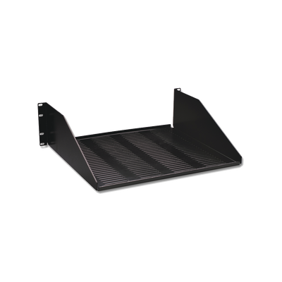 [SH-S19V-01] Charola para soportar equipo en Rack de 19in, ventilada, 3UR, Color Negro
