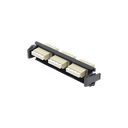 Placa Acopladora de Fibra Óptica Quick-Pack, Con 3 Conectores LC Quad (12 Fibras), Para Fibra Multimodo, Beige