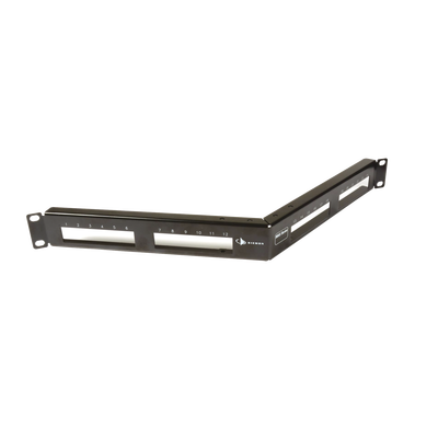 [MX-PNLA-24] Patch Panel MAX de 24 Puertos, Modular (Vacío), Angulado, 1UR