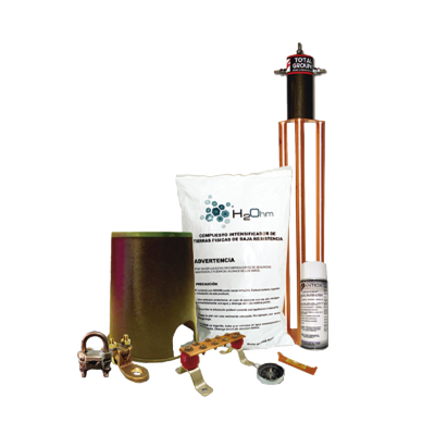 [KIT-MASTER-100AB] Kit de Tierra Física con Electrodo TG100AB y accesorios de instalación.