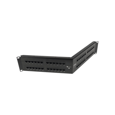 [HD6-48A] Patch Panel UTP HD6 Categoría 6, de 48 puertos, Angulado para alta densidad de puertos, 2UR