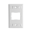 Placa de Pared CT, Para un Acoplador, Color Blanco