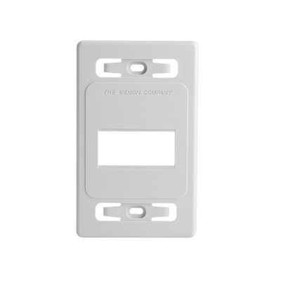 [MX-FP-S-03-02] Placa de Pared Modular MAX, de 3 Salidas, Color Blanco