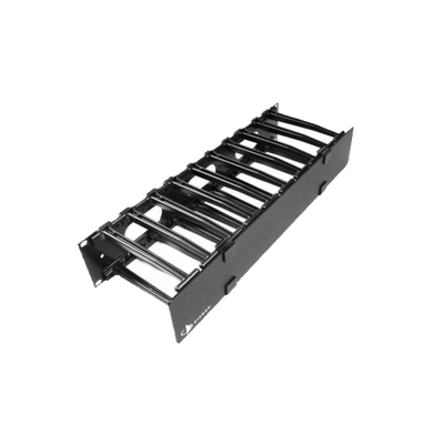 [HCM-6-1U] Organizador de Cable Horizontal RouteIT, Sencillo, Para Rack de 19in, 6in de profundidad, 1UR