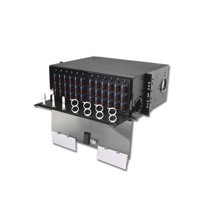 [RIC3-72-01] Panel de Conexión de Fibra Óptica (RIC3) Para Rack de 19in, Acepta 12 Placas Quick Pack, Hasta 288 Fibras, 4 UR