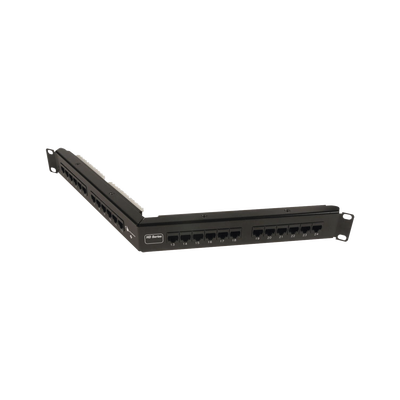 [HD6-24A] Patch Panel UTP HD6 Categoría 6, de 24 puertos, Angulado, 1UR