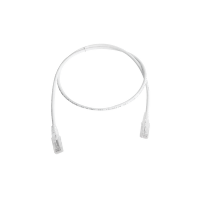 [MC5-03-02B] Patch Cord MC5 Modular Cat5e UTP, CM/LS0H, 0.91 Metros (3 Pies), Color Blanco, Versión Bulk (Sin Empaque Individual)