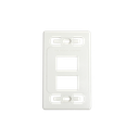 Placa de Pared Modular MAX, de 4 Salidas, Color Blanco, Versión Bulk (Sin Empaque Individual)